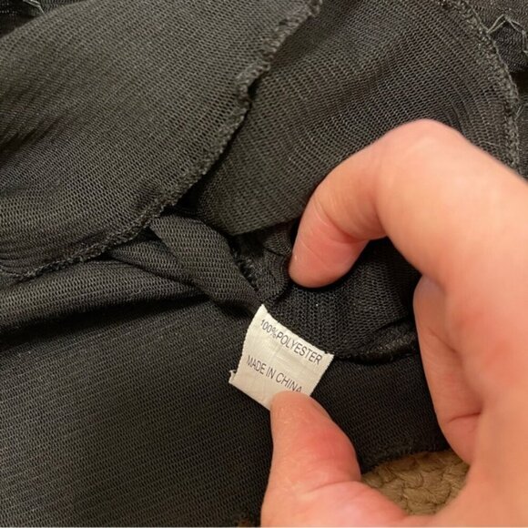 Vintage Embellished Sequin Sleeveless Top Black - Picture 8 of 12